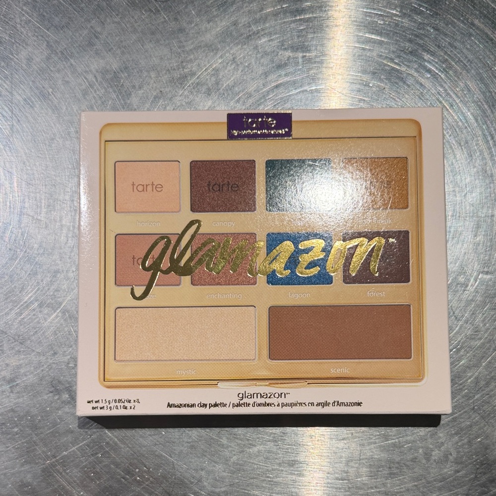 Tarte Glamazone Eyeshadow Palette with Gold and Brown Hues